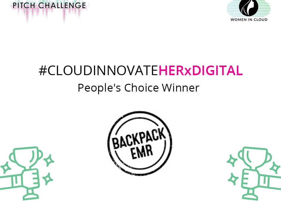 BackpackEMR Wins the People’s Choice Award at #CloudInnovateHer Pitch Competition